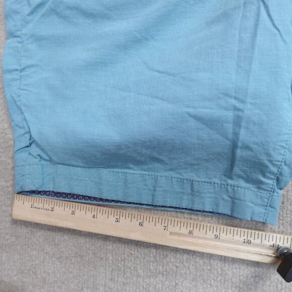 Ted Baker Mens Shorts 40 Blue Solid Cotton Chino 9" - Picture 5 of 11